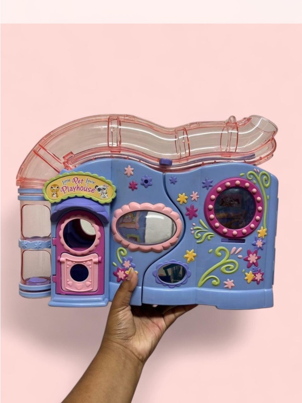 Little Pet Playhouse Kids Toy - Purple & Pink Interactive Playset